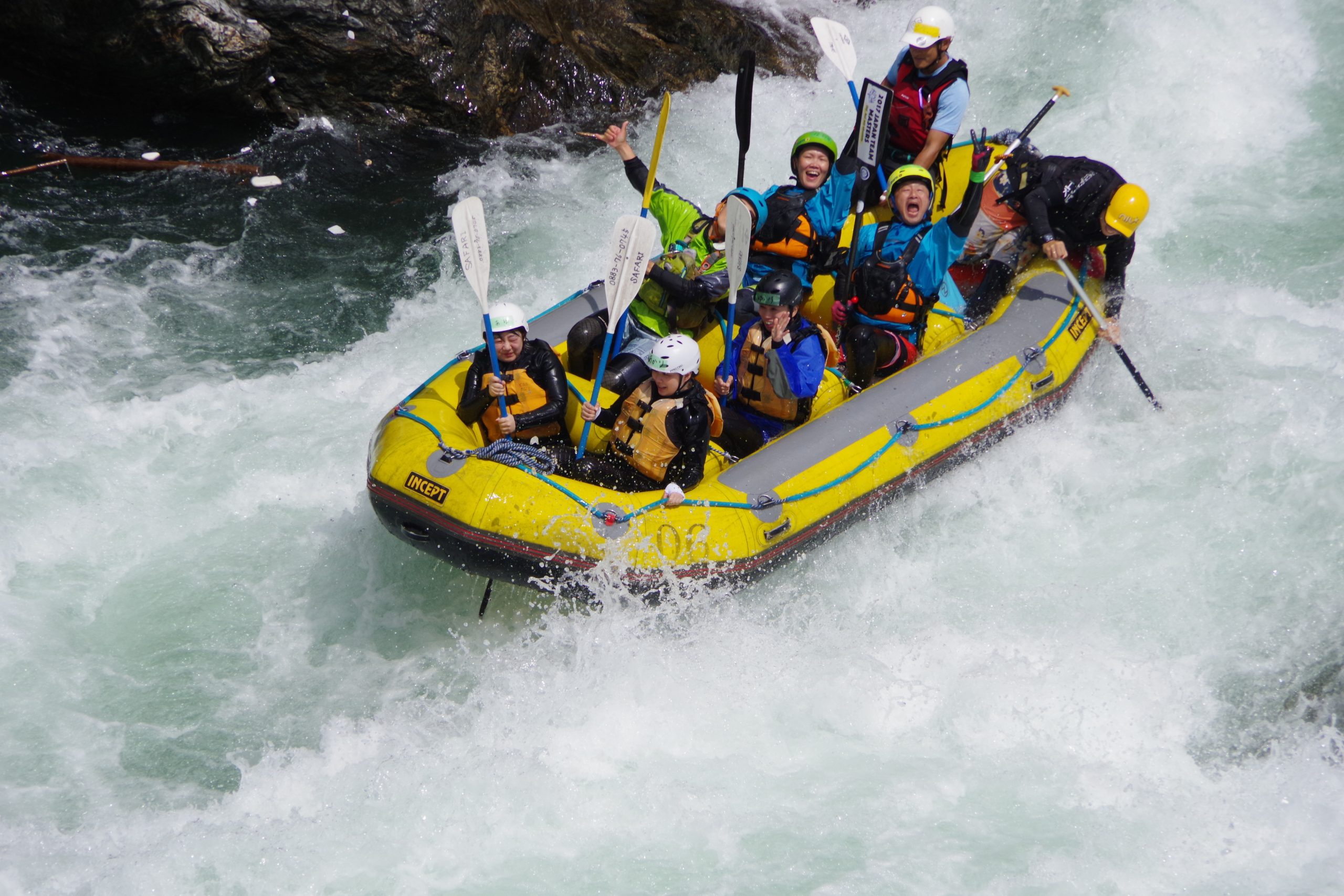 吉野川ラフティング
