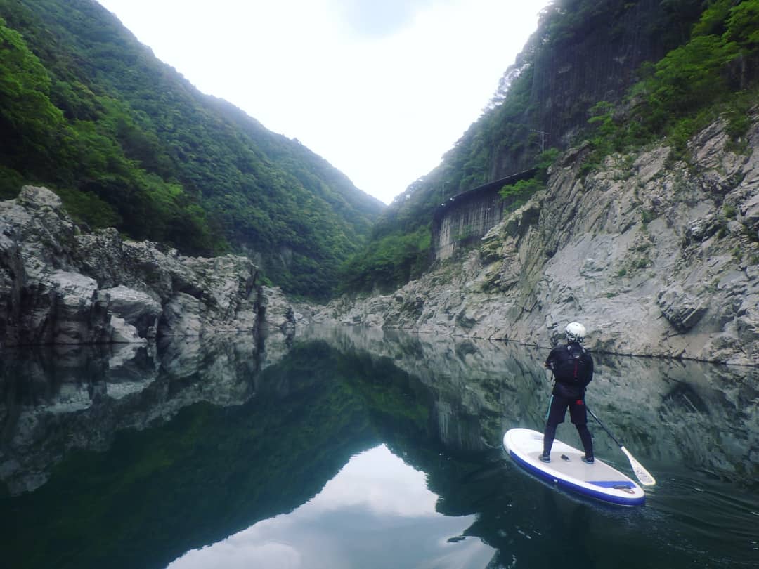 吉野川SUP　女性